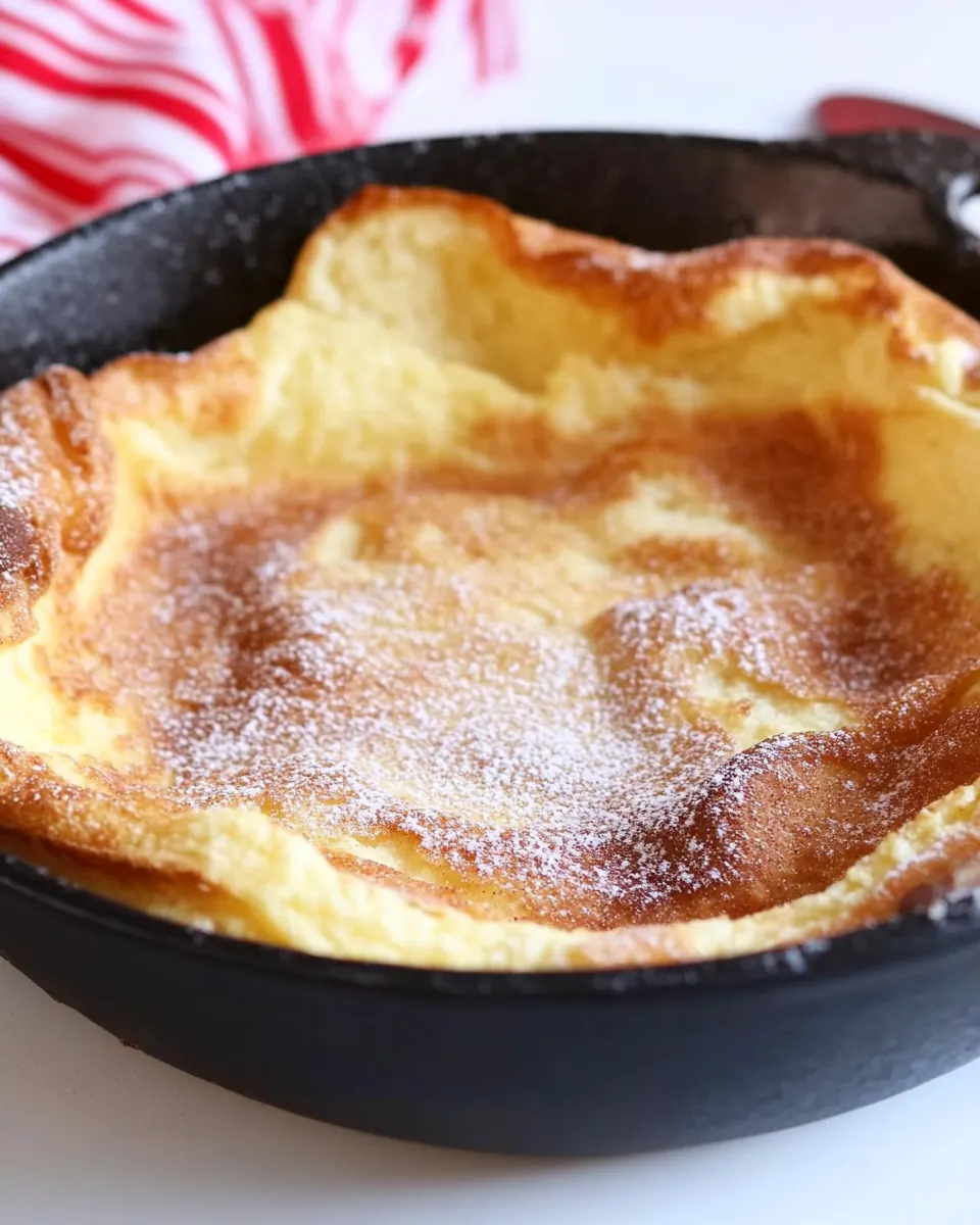 Cinnamon Sugar Dutch Baby
