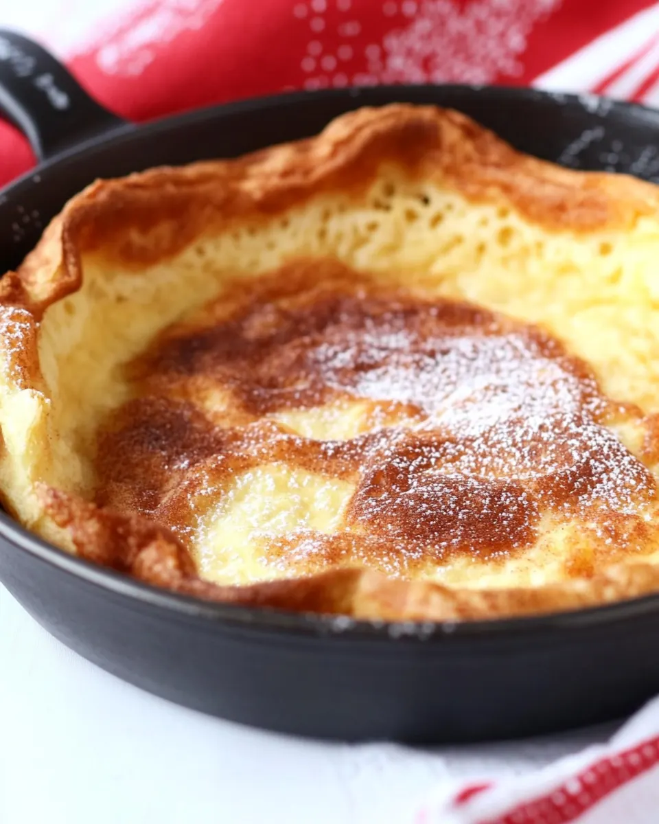 Cinnamon Sugar Dutch Baby