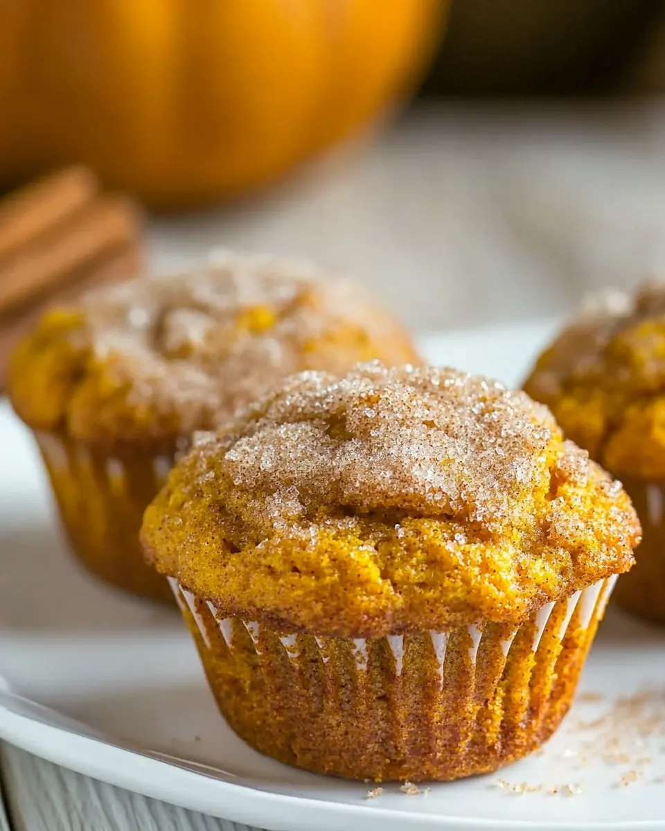 Cinnamon Sugar Pumpkin Muffins
