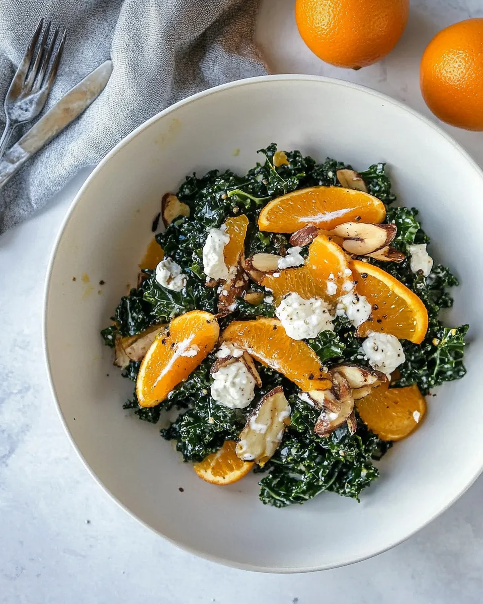 Citrus Kale Salad with Blood Orange Vinaigrette