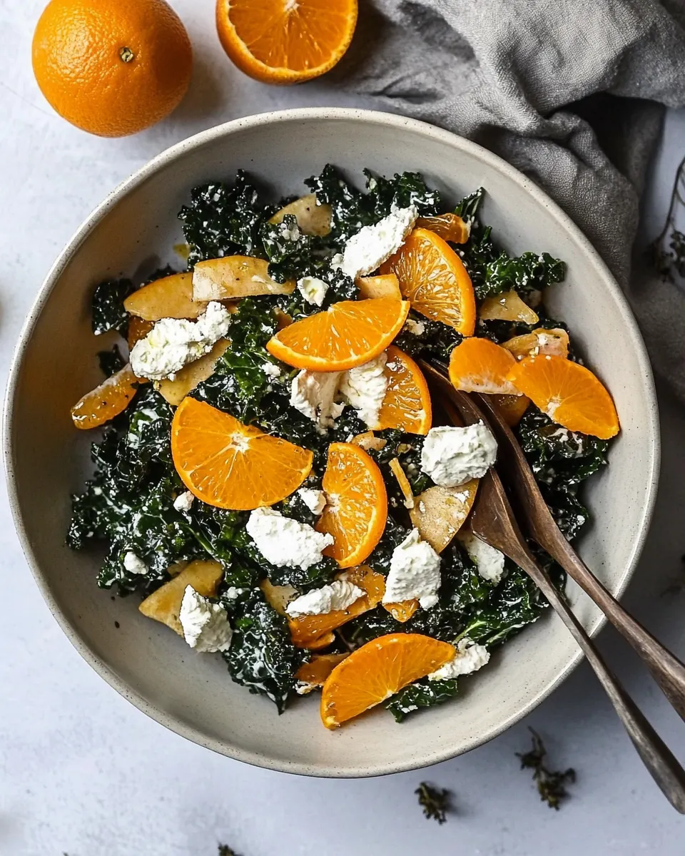 Citrus Kale Salad with Blood Orange Vinaigrette