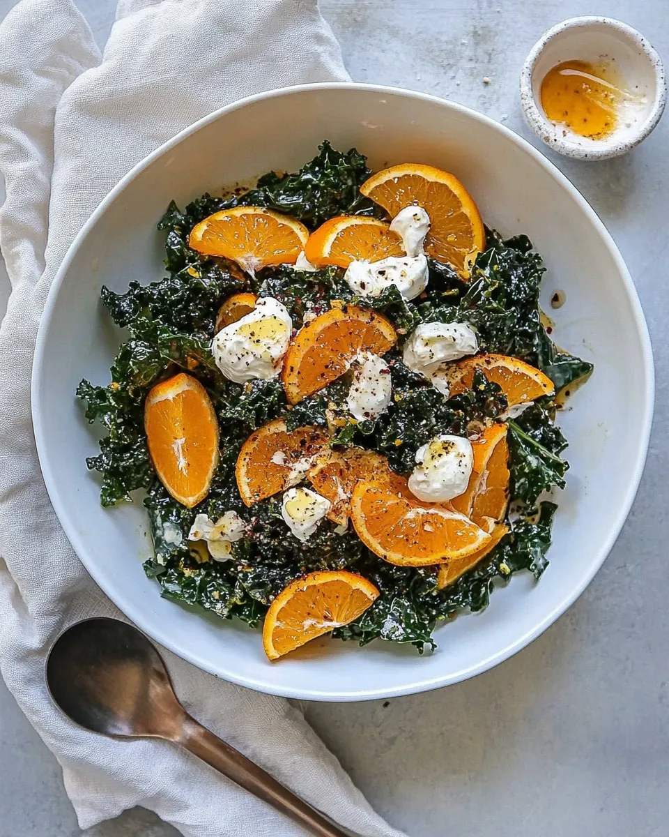 Citrus Kale Salad with Blood Orange Vinaigrette