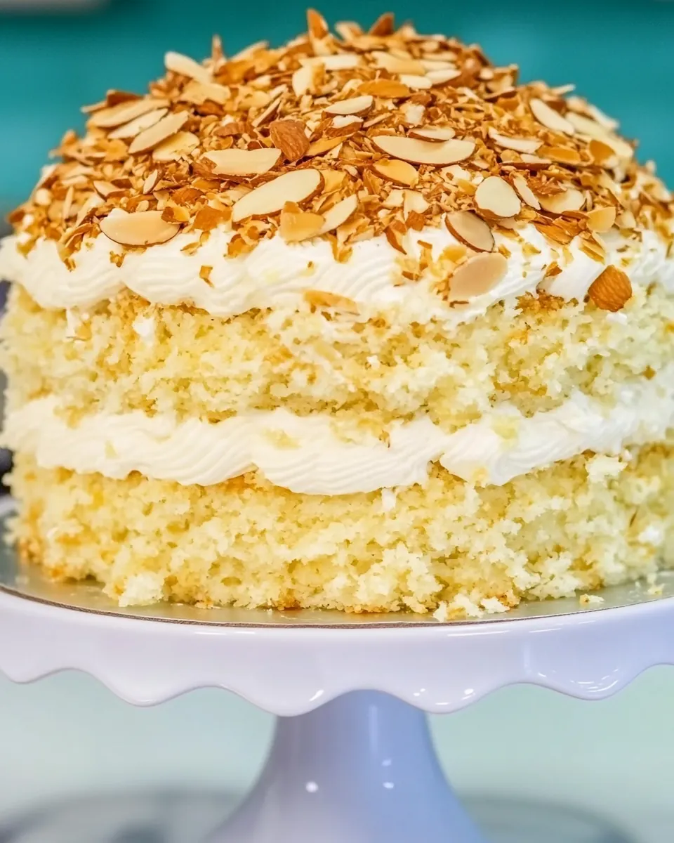 Coconut Almond Cream Cake
