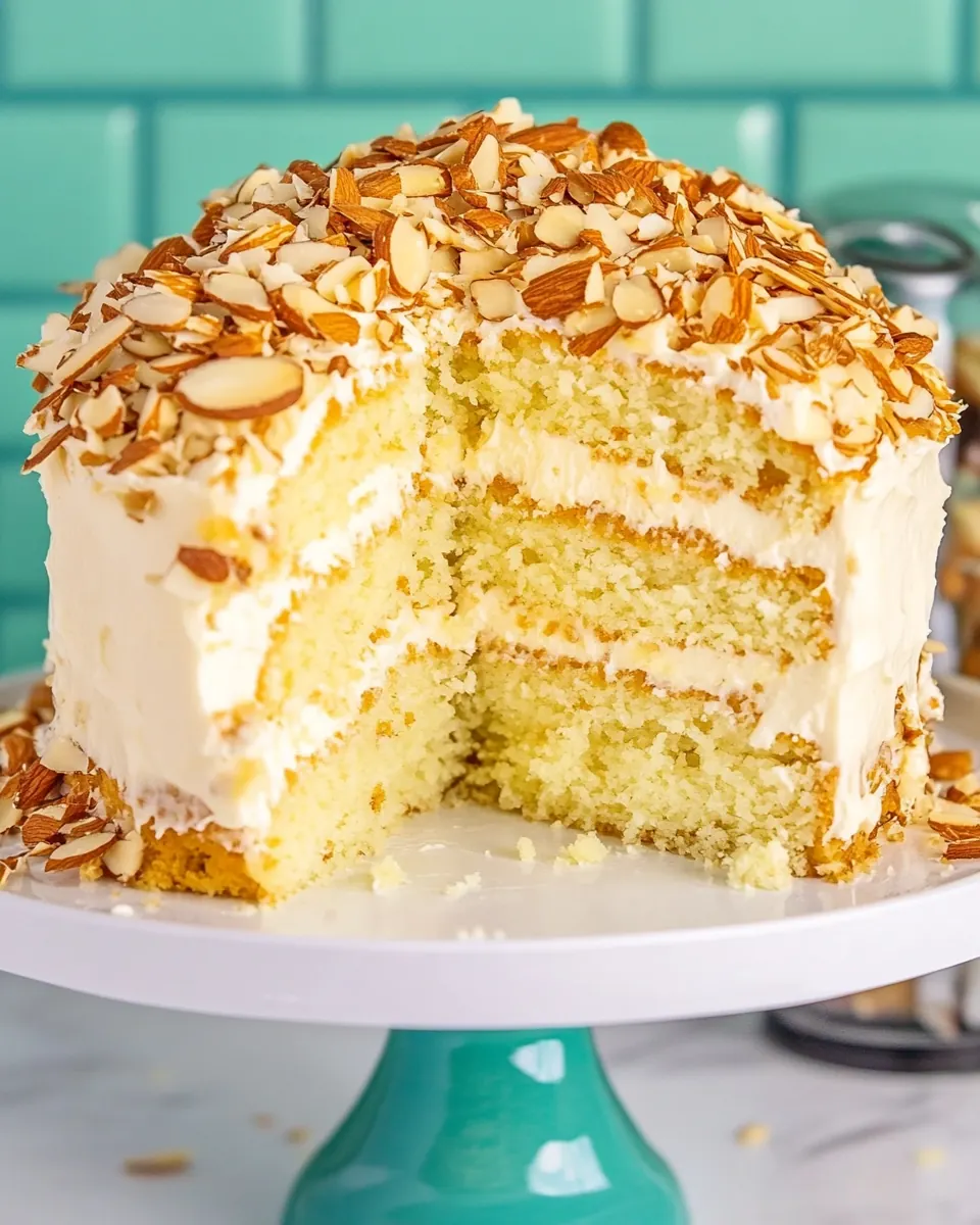 Coconut Almond Cream Cake