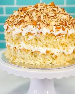 Coconut Almond Cream Cake