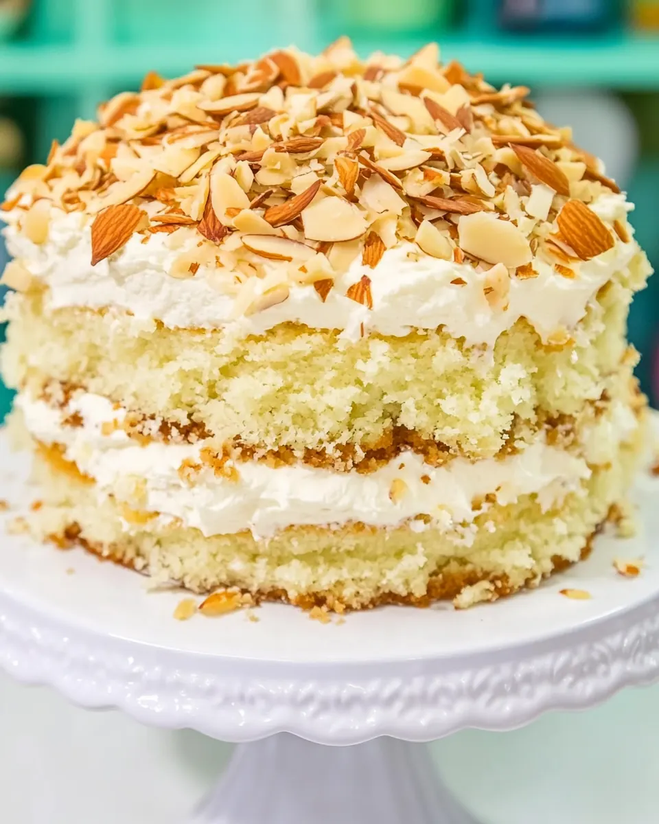 Coconut Almond Cream Cake