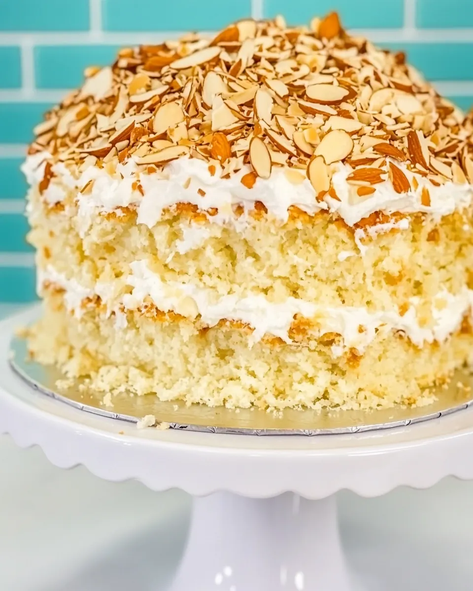 Coconut Almond Cream Cake