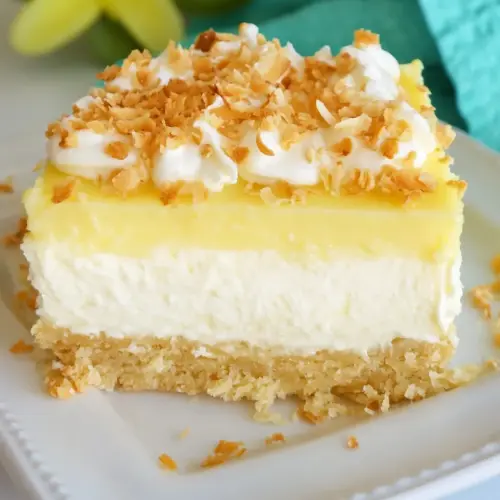 Coconut Cream Cheesecake Bars