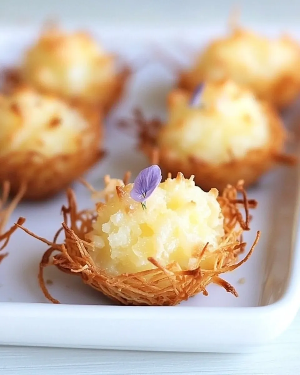 Coconut Macaroon Nests