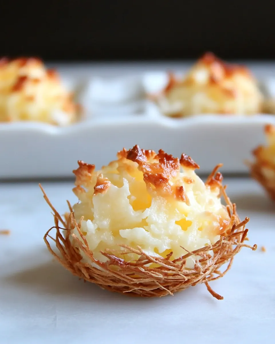 Coconut Macaroon Nests