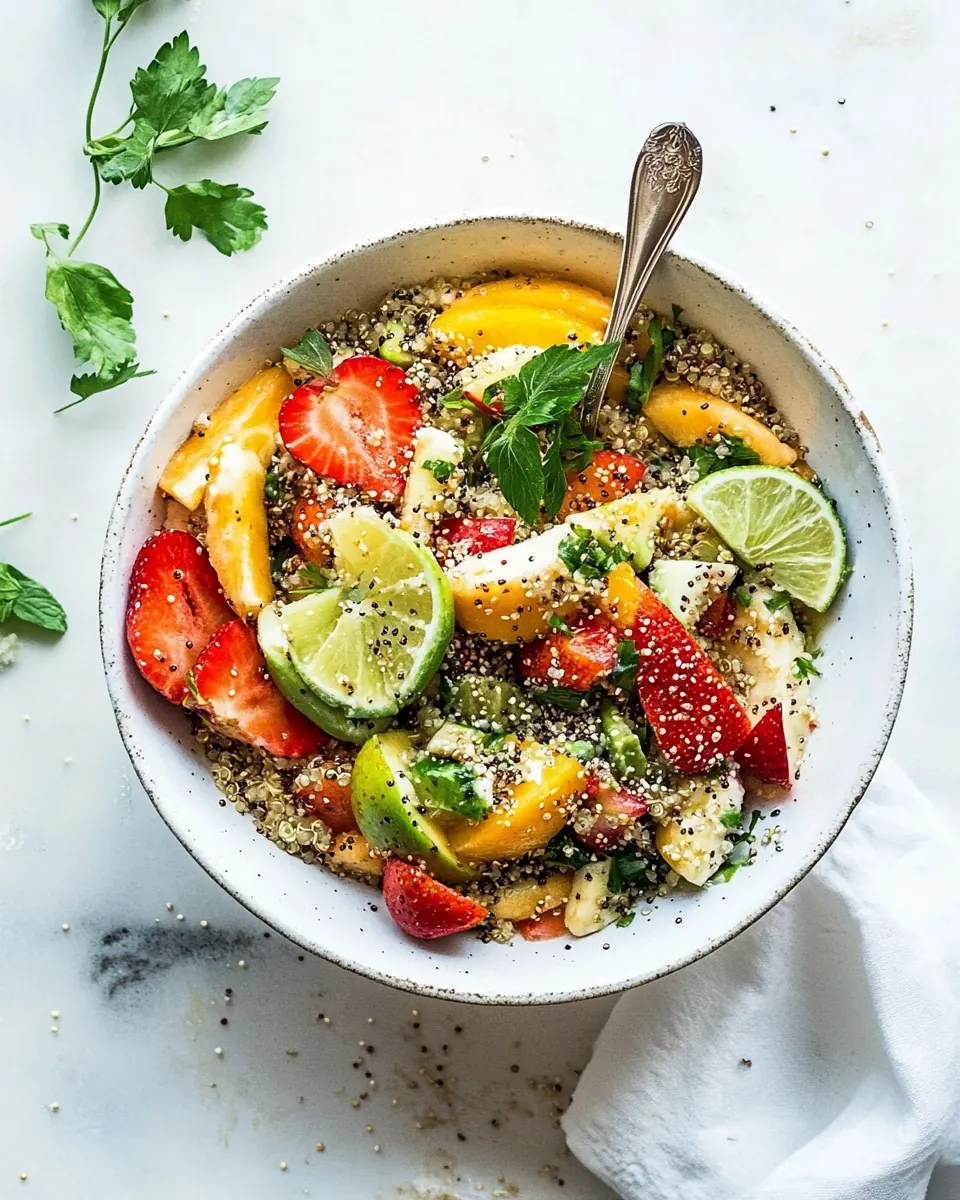 Coconut Milk Quinoa Fruit Salad