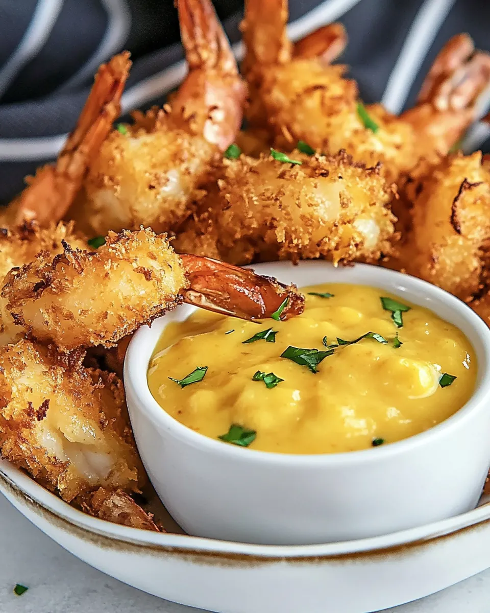 Coconut Shrimp with Spicy Mango Dipping Sauce