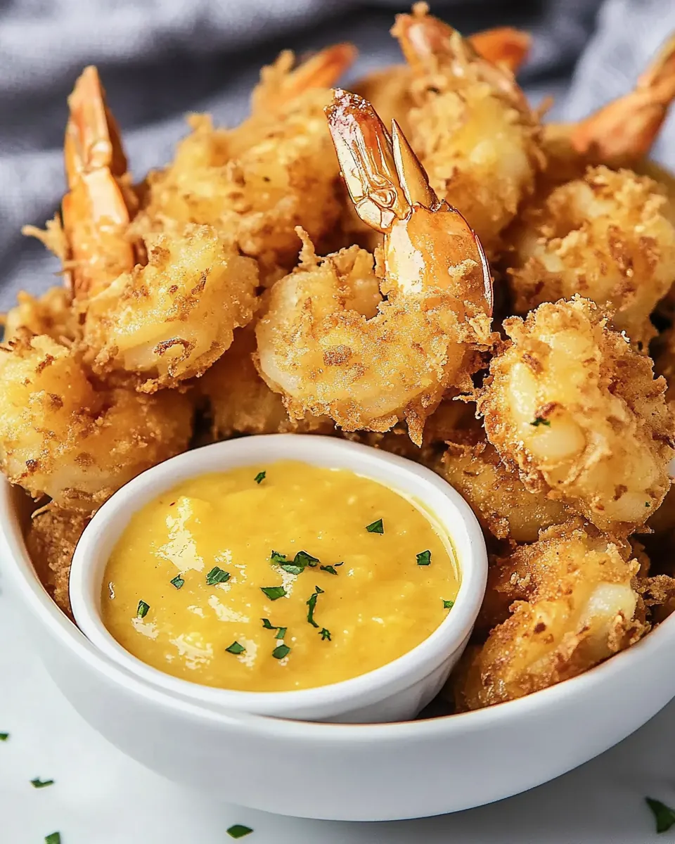 Coconut Shrimp with Spicy Mango Dipping Sauce