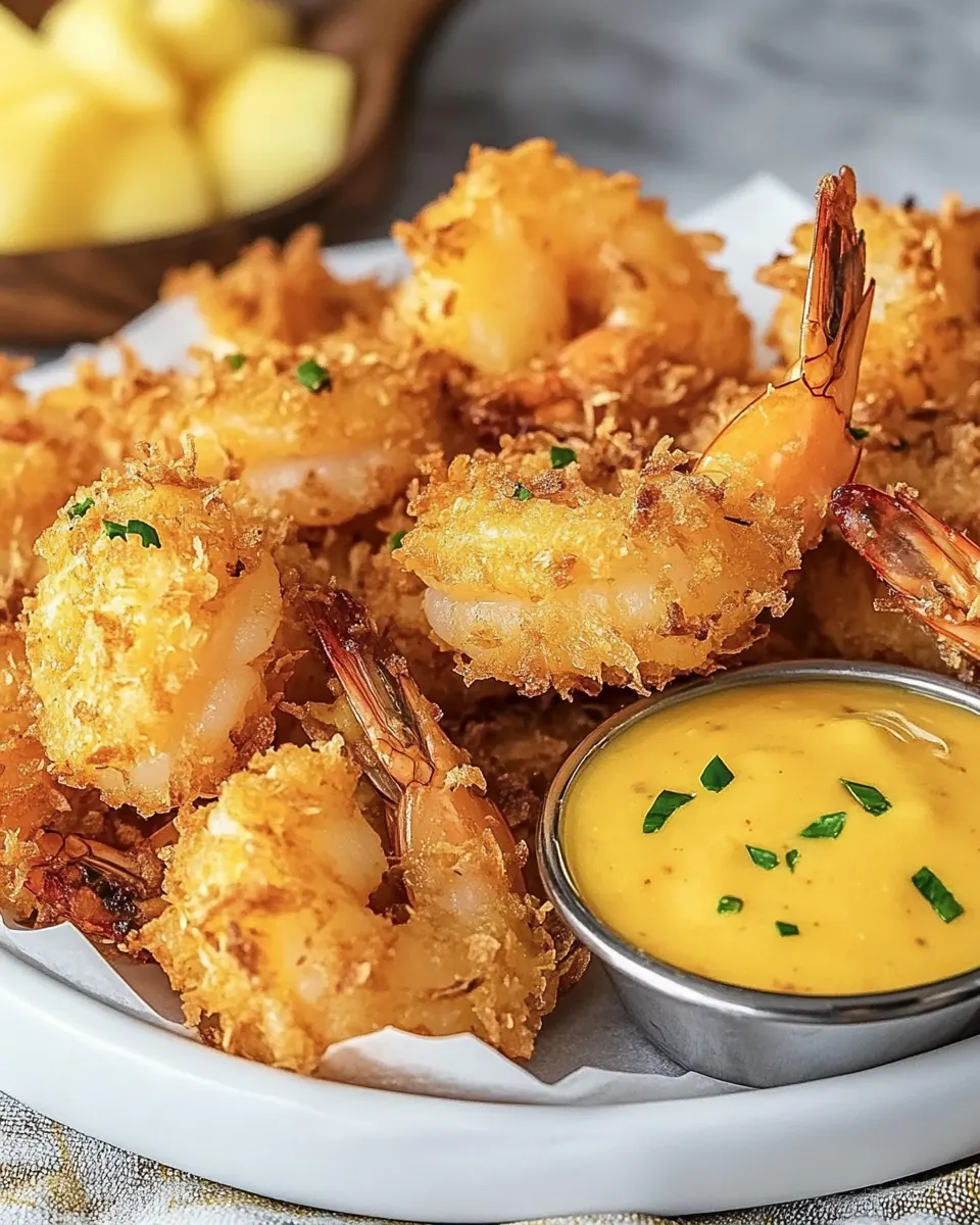 Coconut Shrimp with Spicy Mango Dipping Sauce