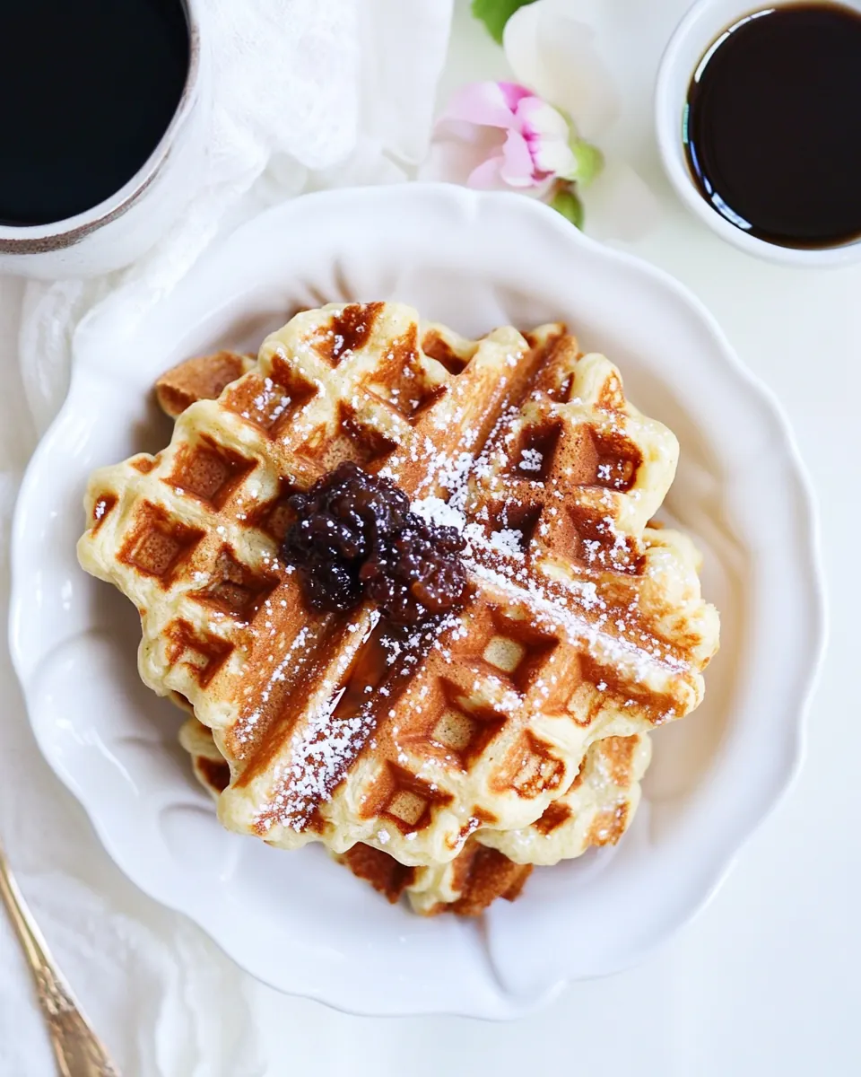 Coffee Cake Waffles