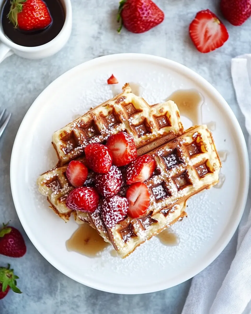Coffee Cake Waffles