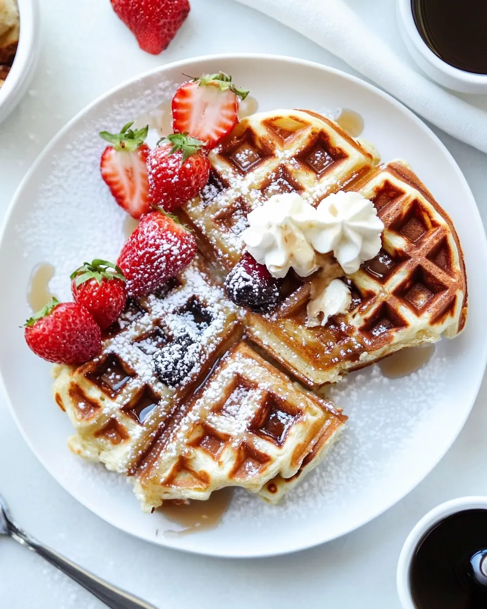 Coffee Cake Waffles