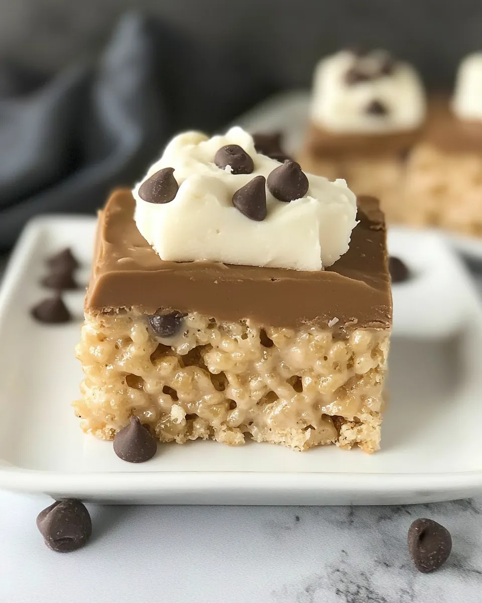 Cookie Dough Rice Krispie Treats