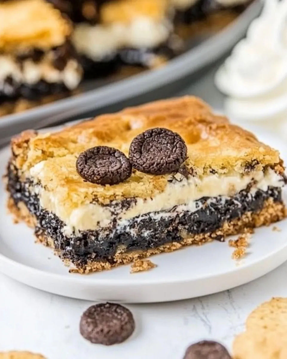 Cookies and Cream Gooey Bars