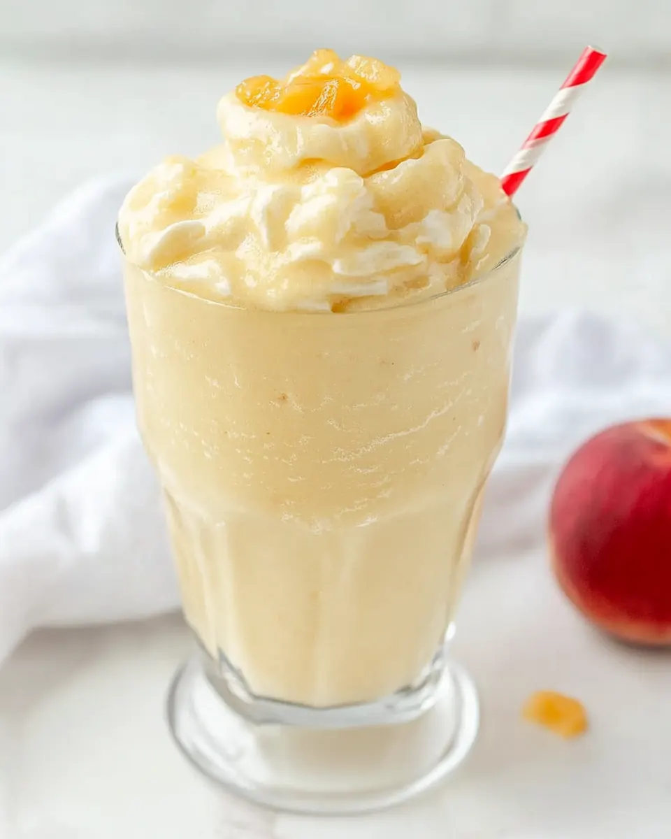 Copycat Chick fil A Peach Shake