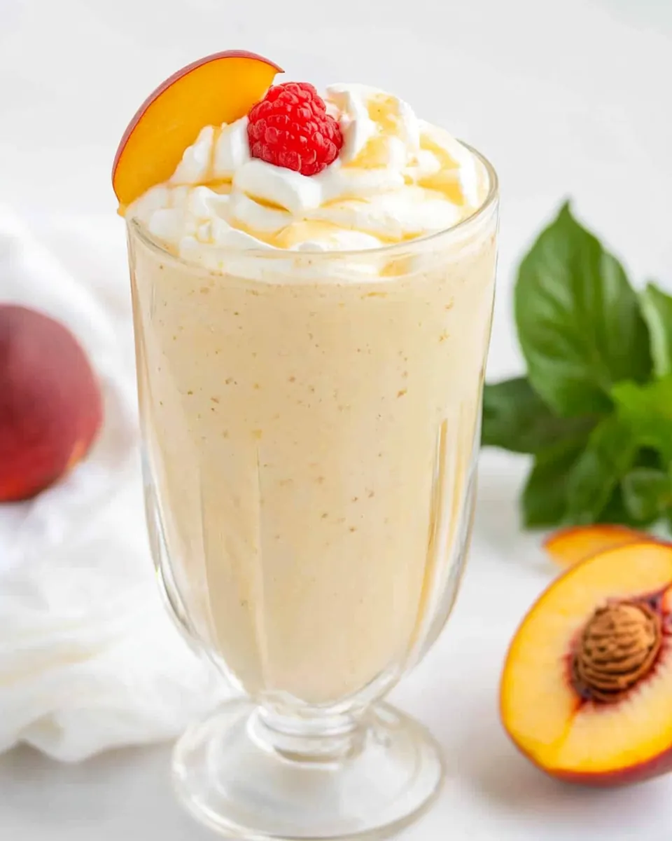 Copycat Chick fil A Peach Shake