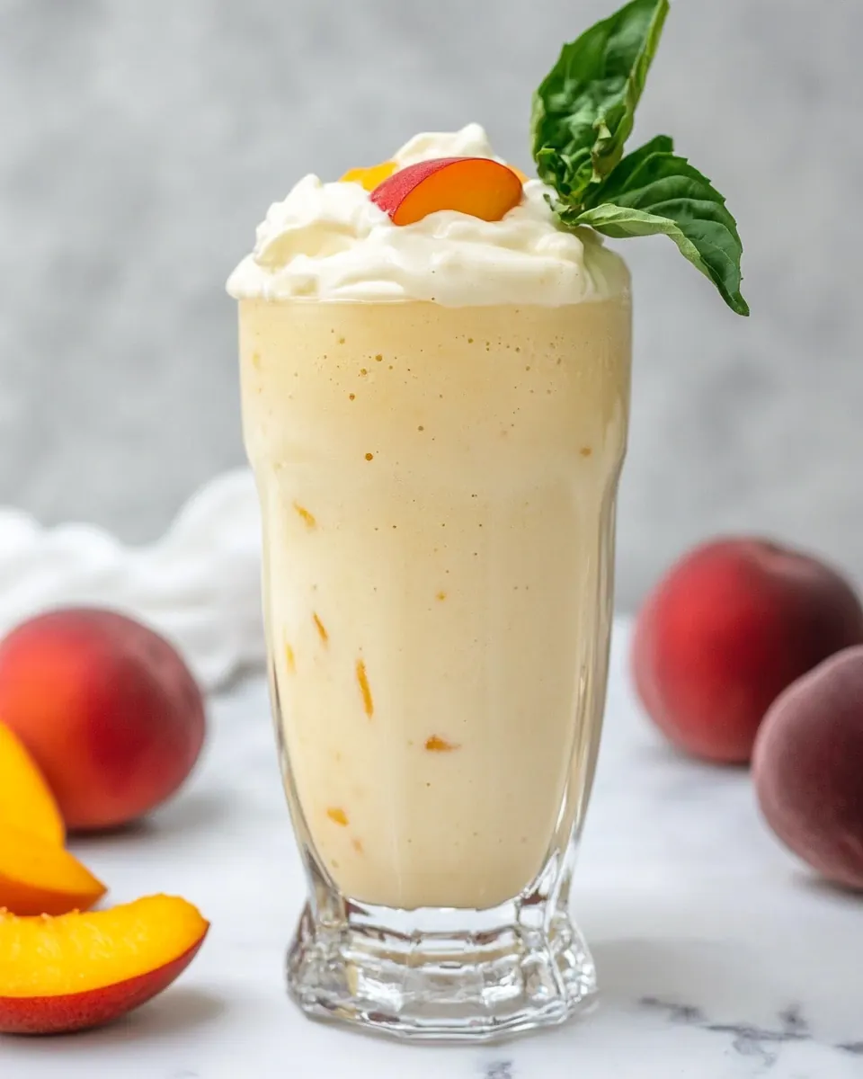 Copycat Chick fil A Peach Shake