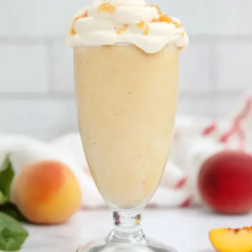 Copycat Chick fil A Peach Shake
