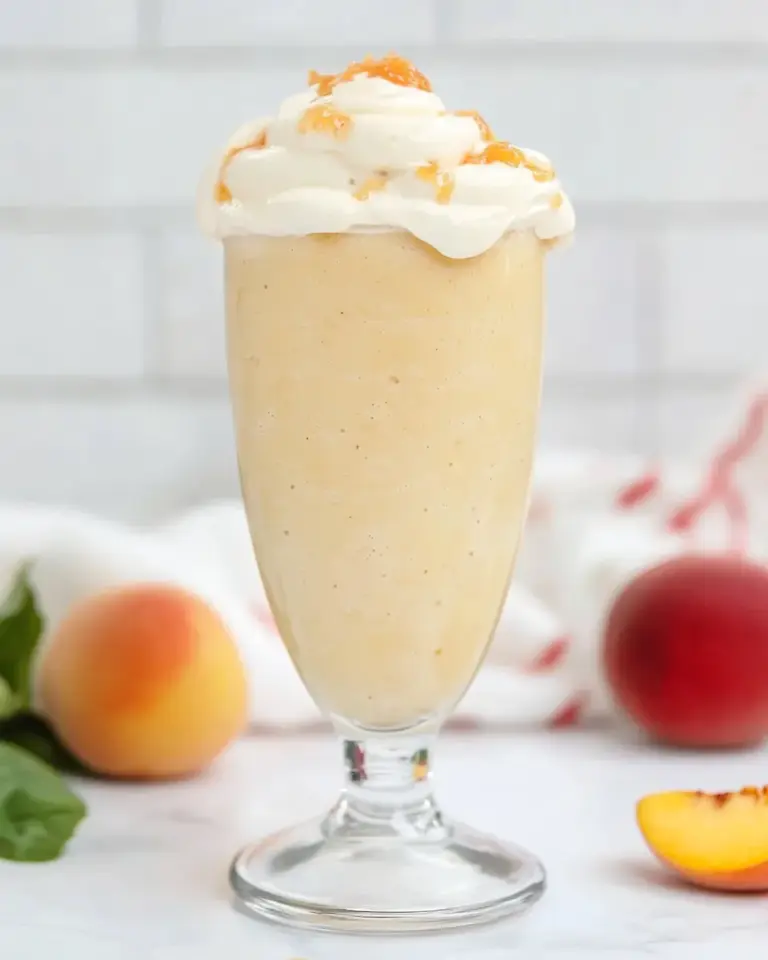 Copycat Chick fil A Peach Shake