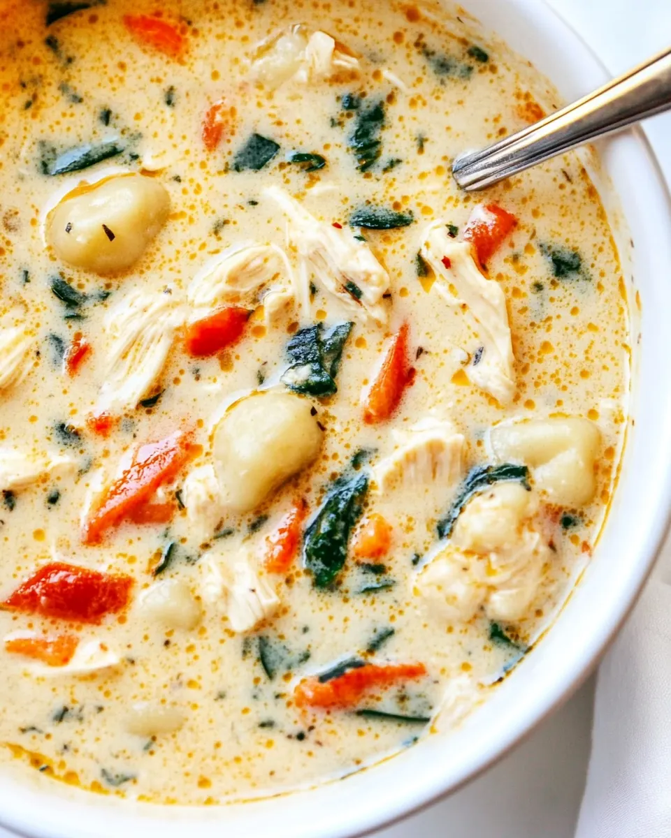 Copycat Olive Garden Chicken Gnocchi Soup