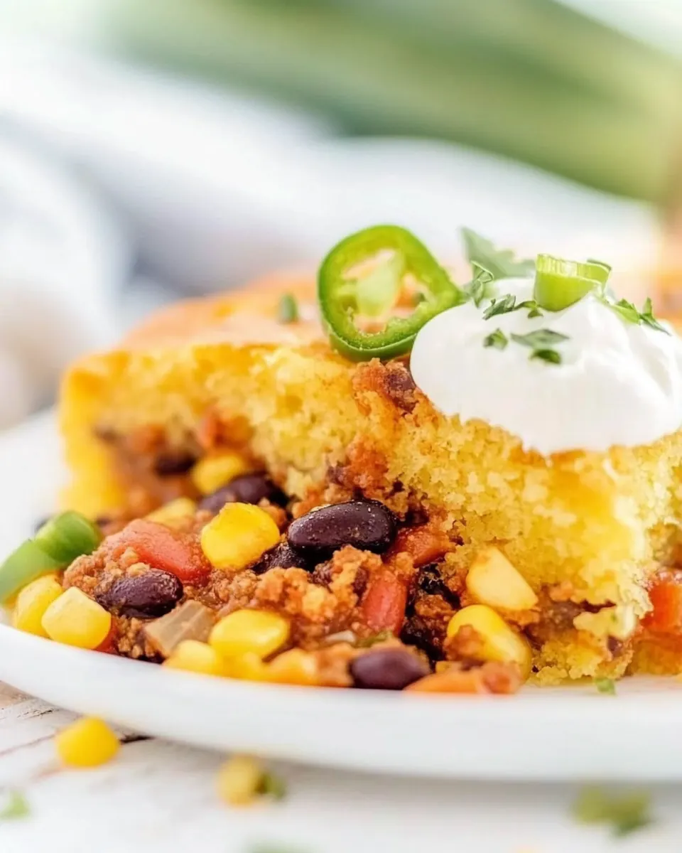 Cornbread Chili Pie
