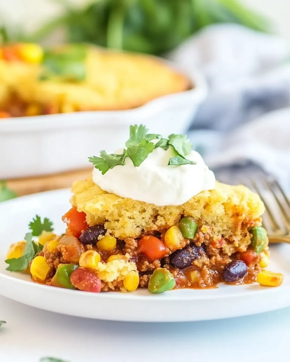 Cornbread Chili Pie