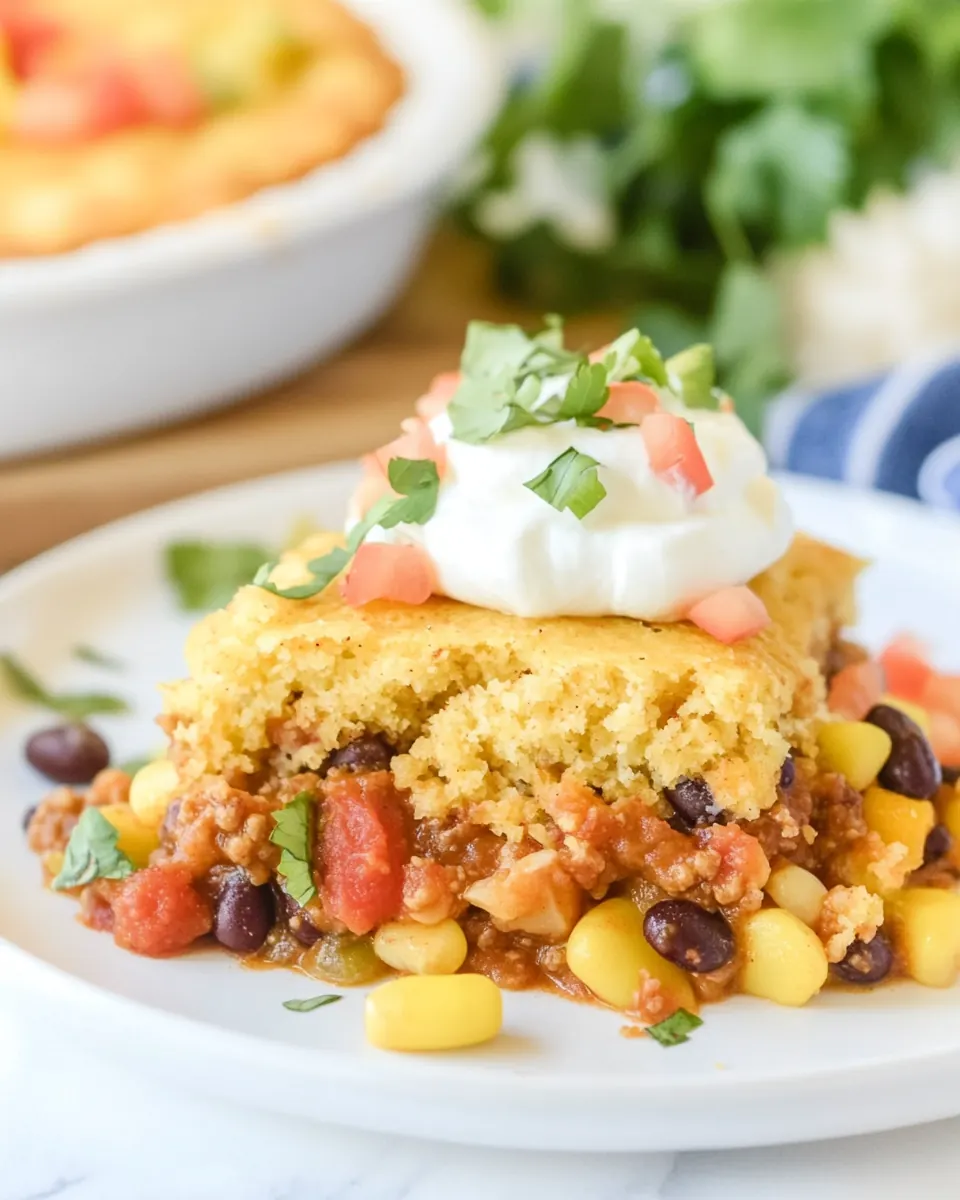 Cornbread Chili Pie