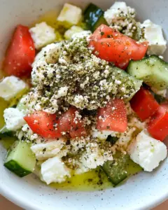 Cottage Cheese Salad with Za’atar