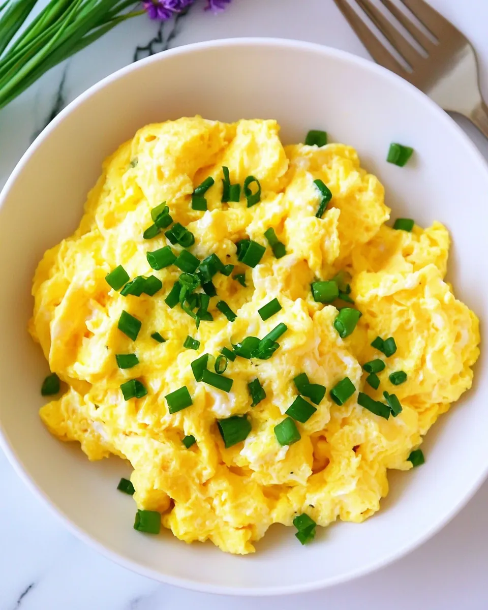 Cottage Cheese Scrambled Eggs