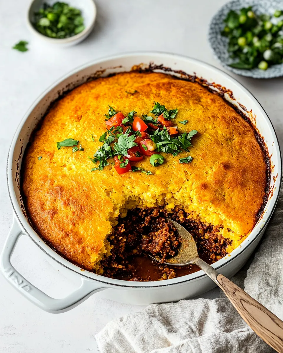 Cowboy Cornbread Casserole