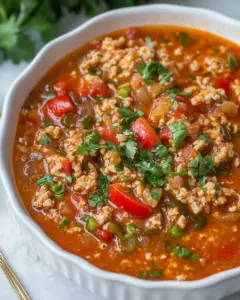 Cozy Stuffed Pepper Soup