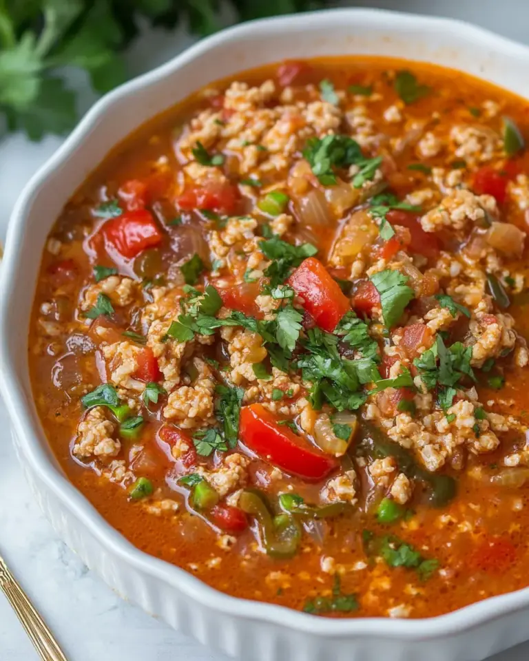 Cozy Stuffed Pepper Soup
