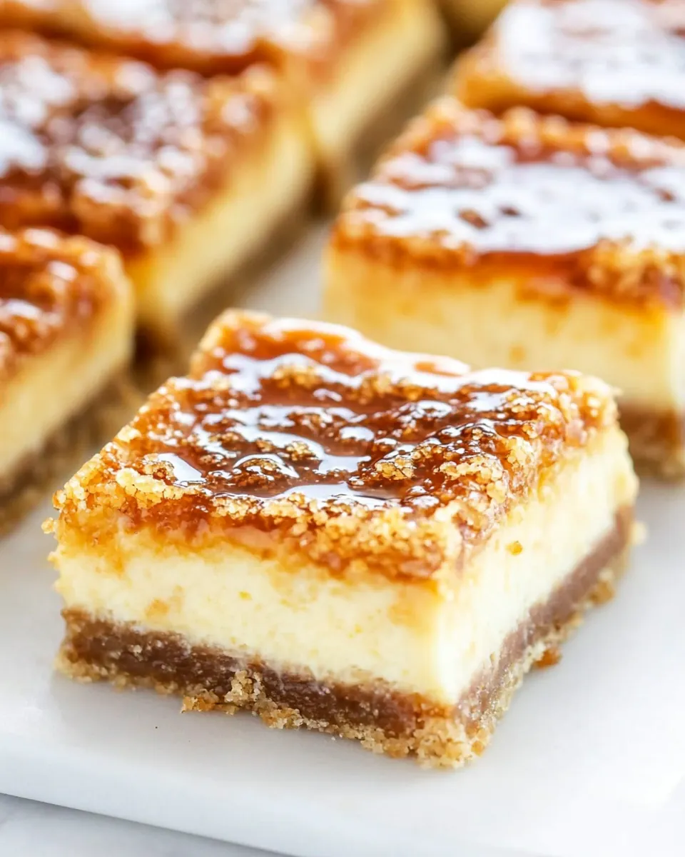 Creme Brulee Cheesecake Bars
