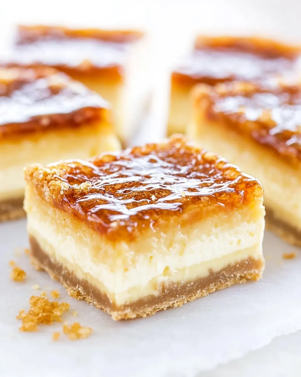 Creme Brulee Cheesecake Bars