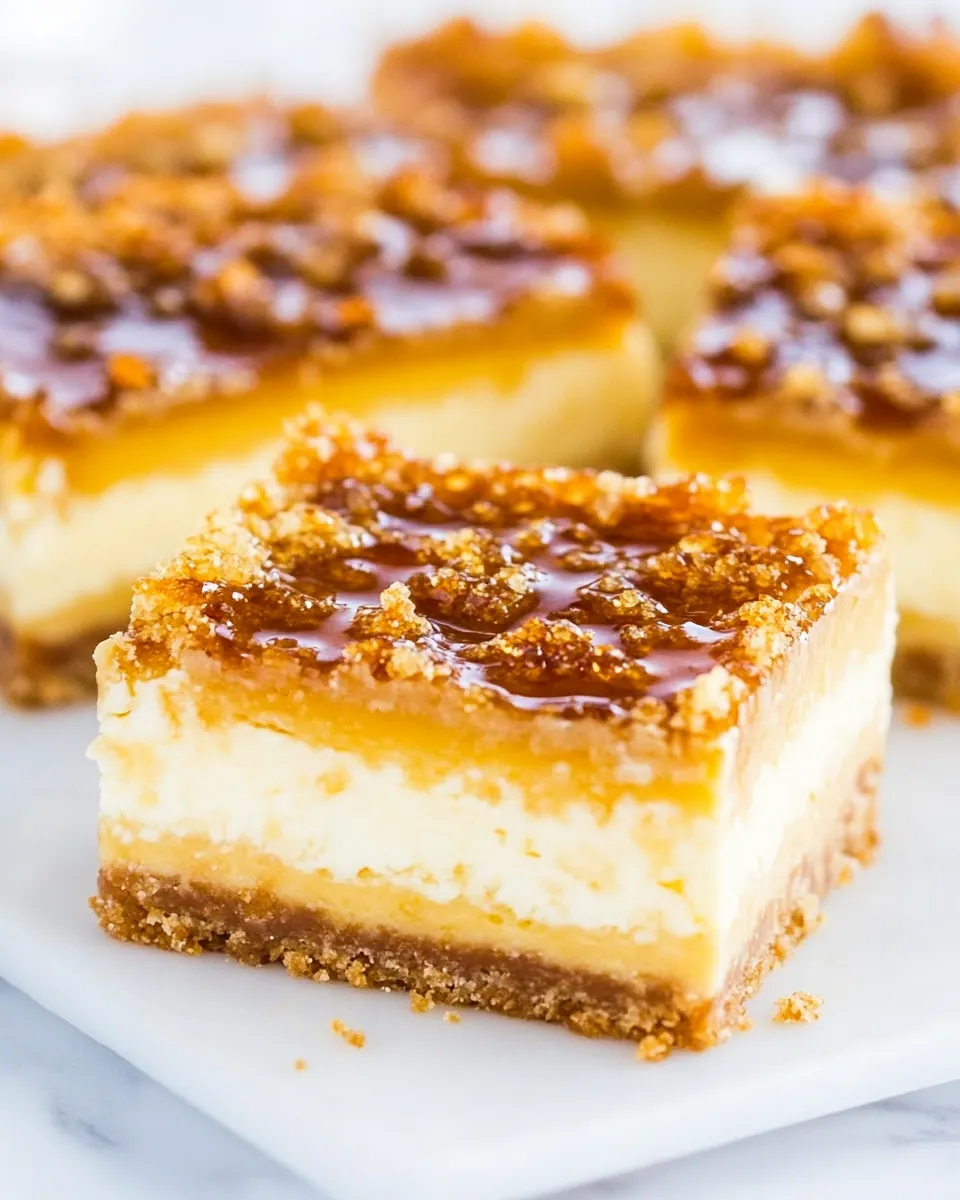 Creme Brulee Cheesecake Bars