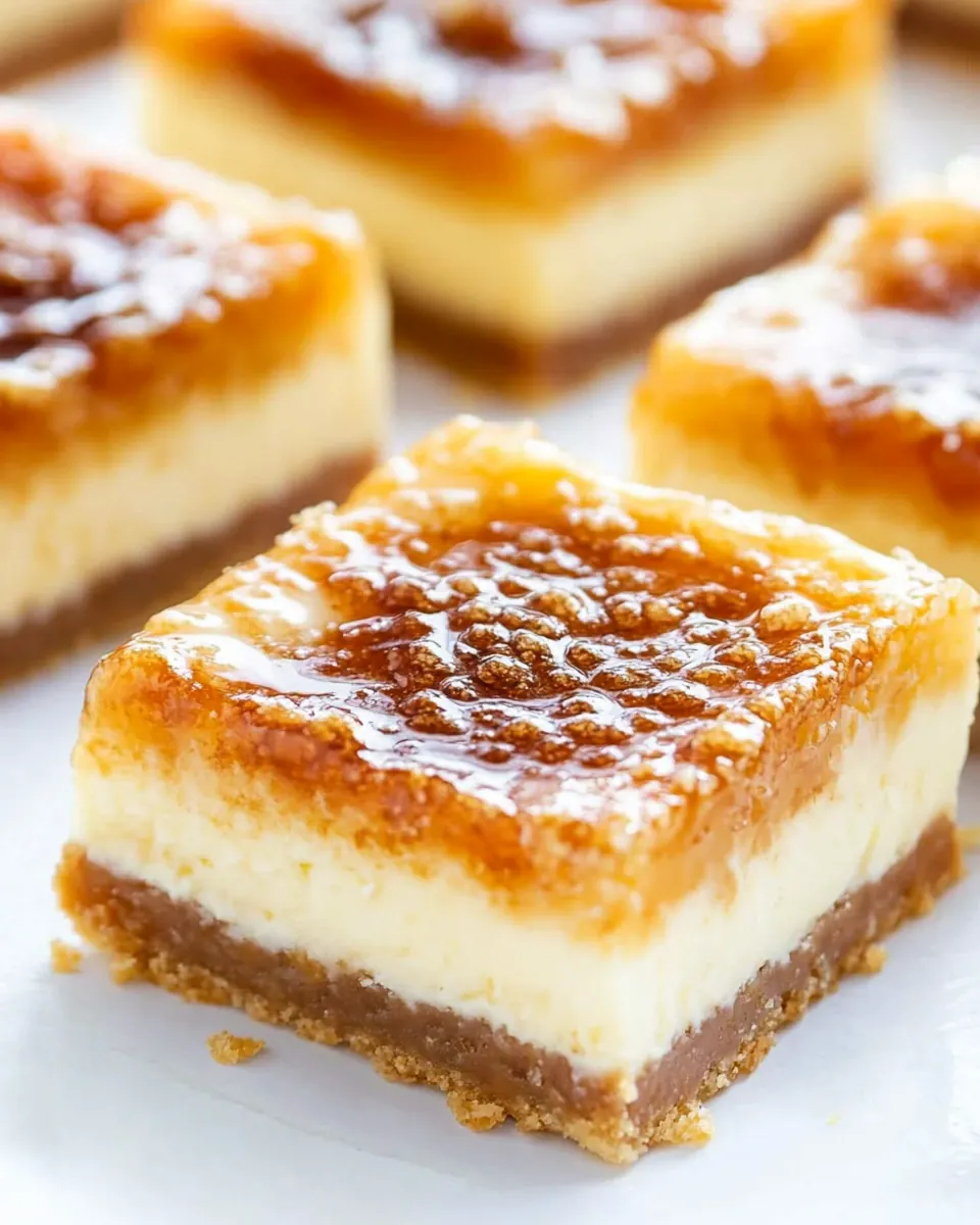 Creme Brulee Cheesecake Bars