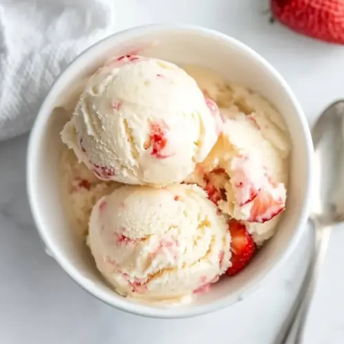 Creme Fraiche Strawberry Ice Cream