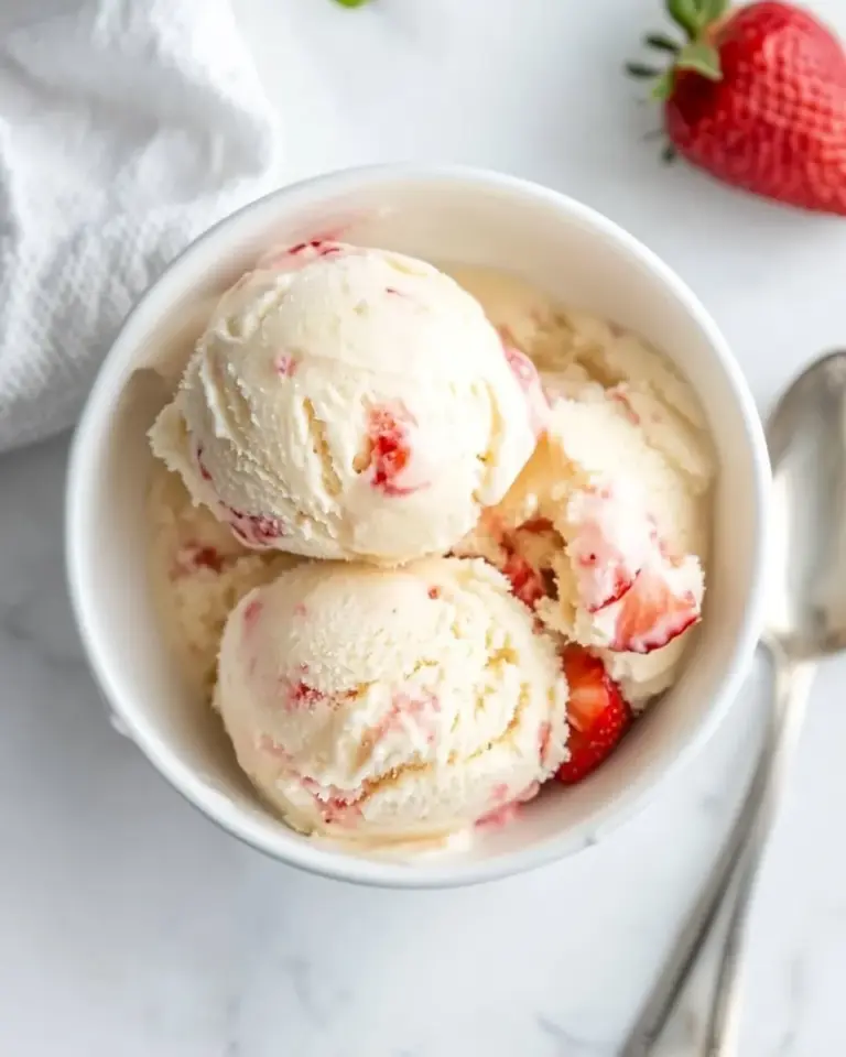 Creme Fraiche Strawberry Ice Cream