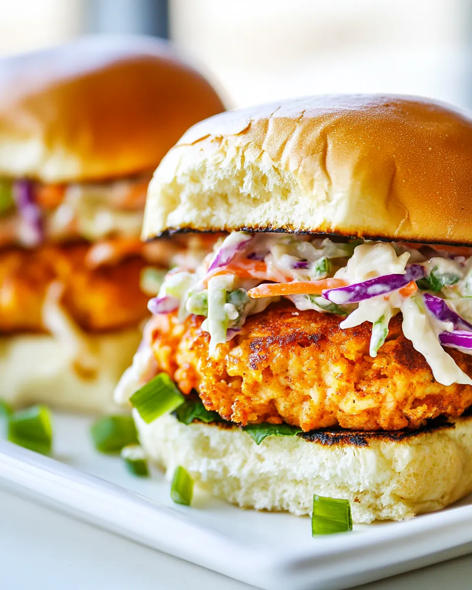 Crab Cake Sliders with Coleslaw