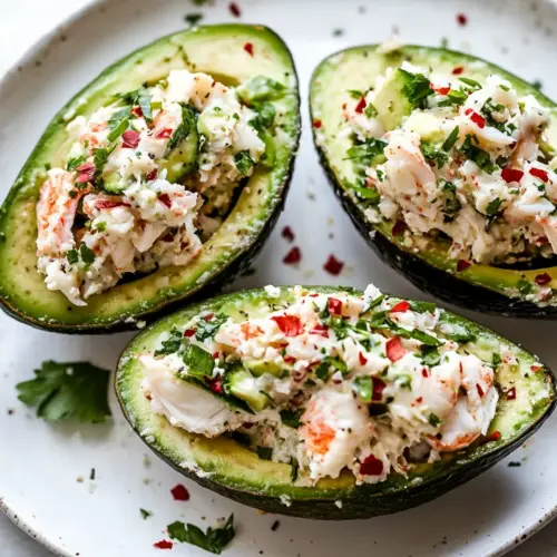 Crab Salad Stuffed Avocados