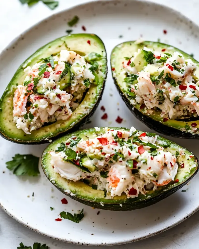 Crab Salad Stuffed Avocados