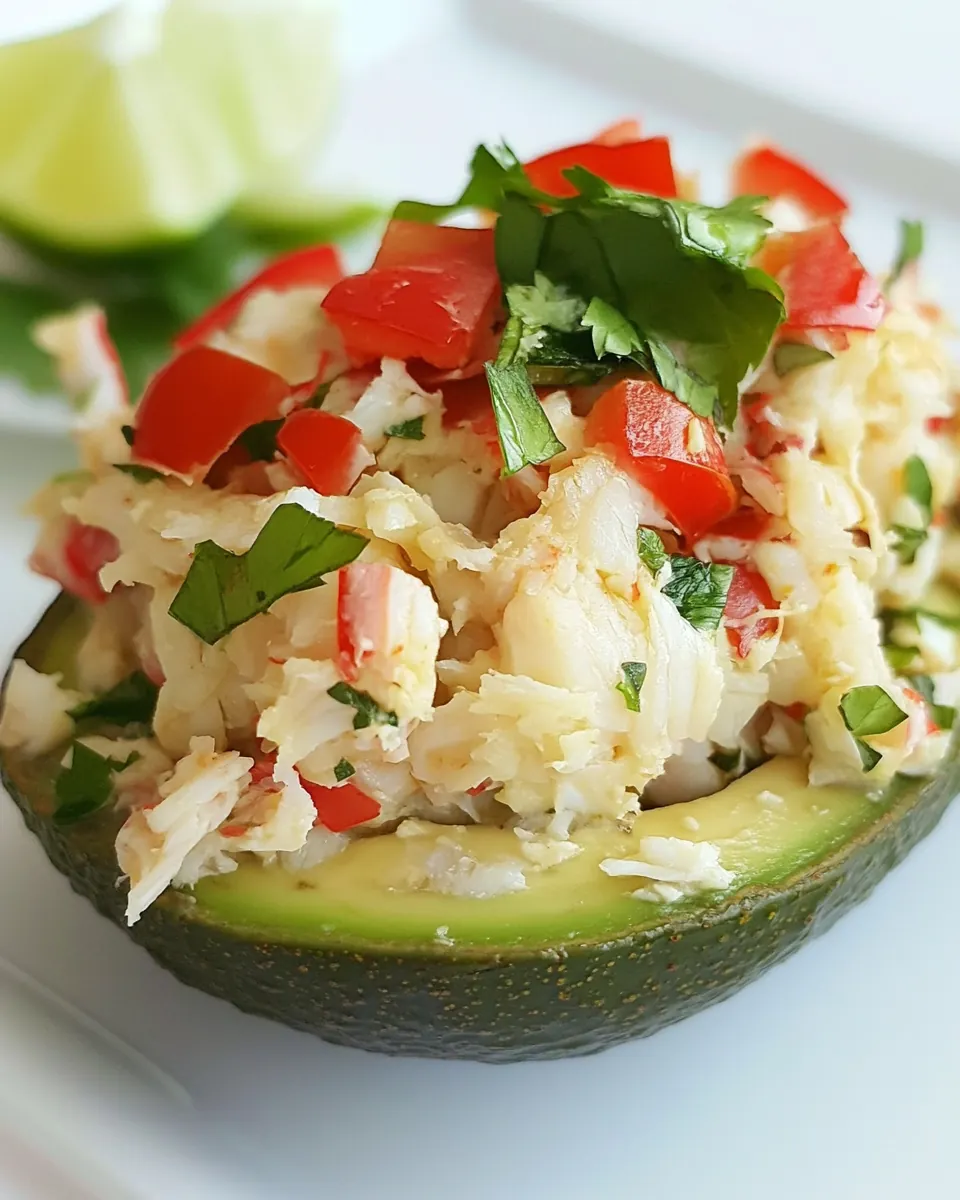 Crab Stuffed Avocado