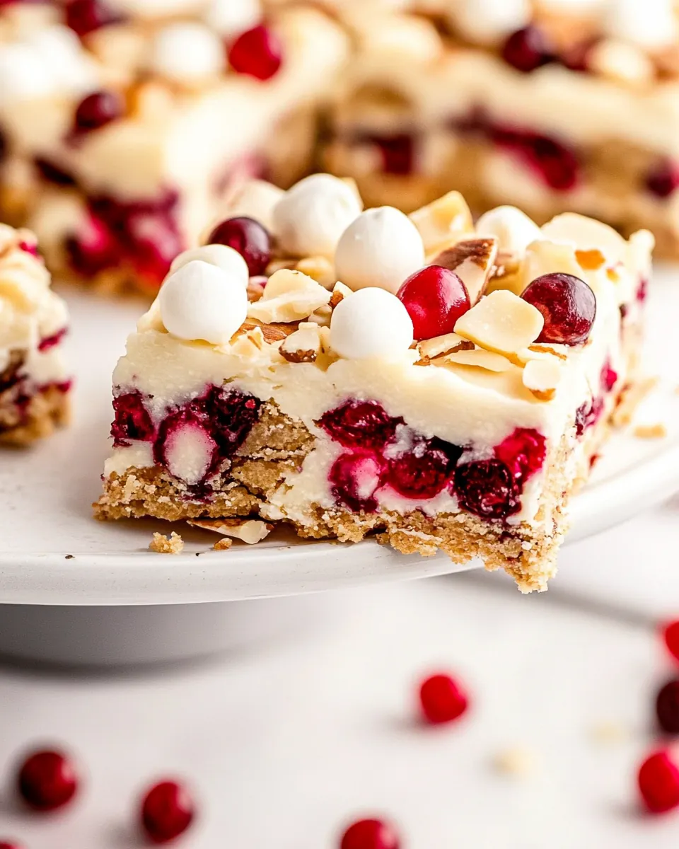 Cranberry Bliss Bars