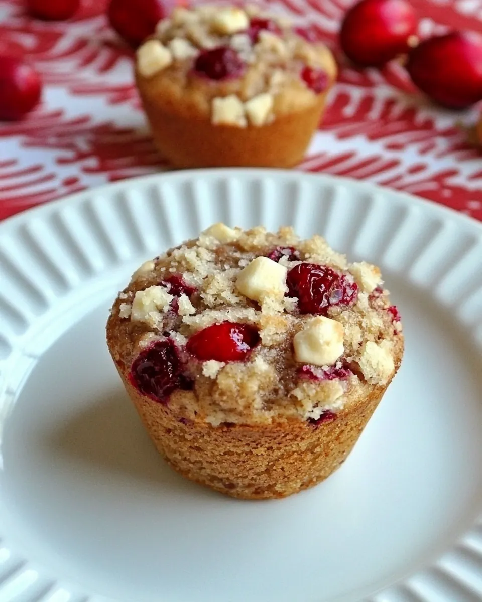 Cranberry Cheesecake Muffins