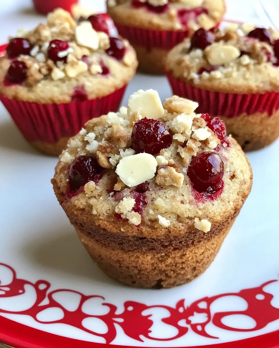 Cranberry Cheesecake Muffins